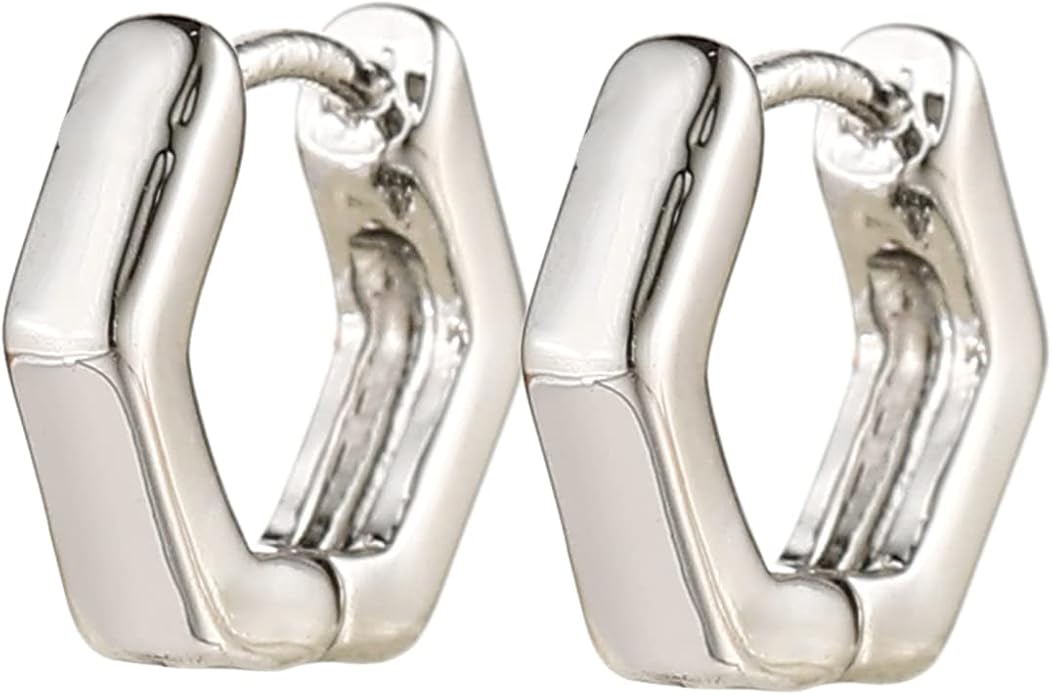 HILXURY Gold Chunky Hoop Earrings Set for Women, 14K Gold Plated Twisted Huggie Hoop Earring Hypoallergenic, Thick Open Hoops Set Lightweight