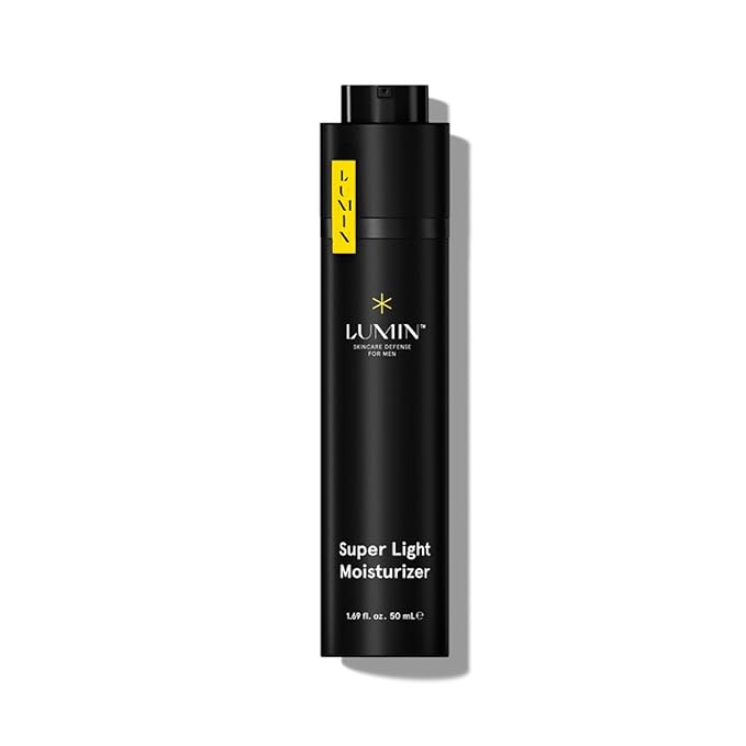 Lumin - Super Light Moisturizer Men - Ideal for Control Oily Skin, Skin Care for Men, Reduce Appearance of Fine Lines, Boost Hydration With Hyaluronic Acid, Daily Use, 50ml