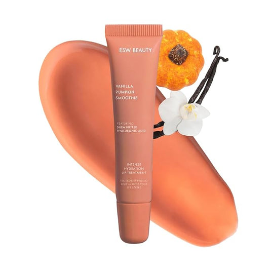 ESW Beauty Vanilla Pumpkin Smoothie Lip Treatment – Cozy Vanilla & Pumpkin Spice with Shea Butter & Vitamin E for Deep Hydration & Nourished Lips