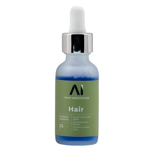 Amino Innovations Peptide Hair Serum for Hair Growth - Thicker, Fuller, and Stronger - with Copper Tripeptide-1, Zinc Thymulin & PTD-DBM - DMSO-Enhanced Formula for Scalp Health and Resilience