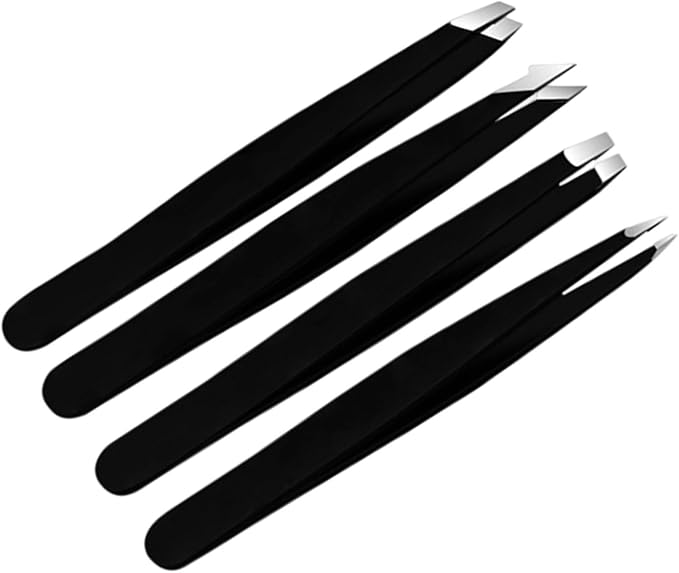 Tweezer Set Professional Stainless Steel Tweezers For Eyebrow Precisions For Facials Hair Splinters Ingrown Hair Removal Eyebrow Tweezers