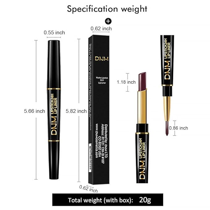 Kaely 2-in-1 Peach Lip Liner & Lipstick Set Kit for Women, Matte Lips Kit with Lip Liner Lip Stains Long Lasting Waterproof 24 Hour Lipstick and Lip Liners Combo Lipliners Pencil Set 03