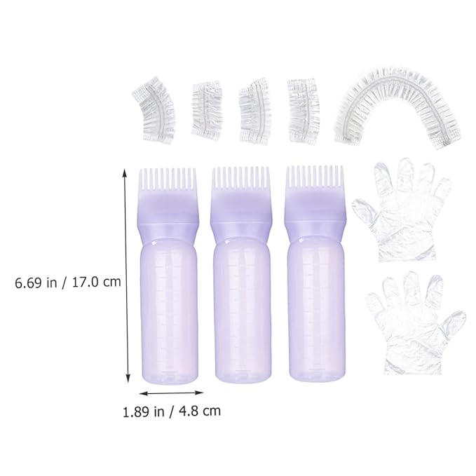 ASAKKURA Professional Hair Coloring Kit Hair Dyeing Tool Applicator Gloves Earmuffs for Home Salon
