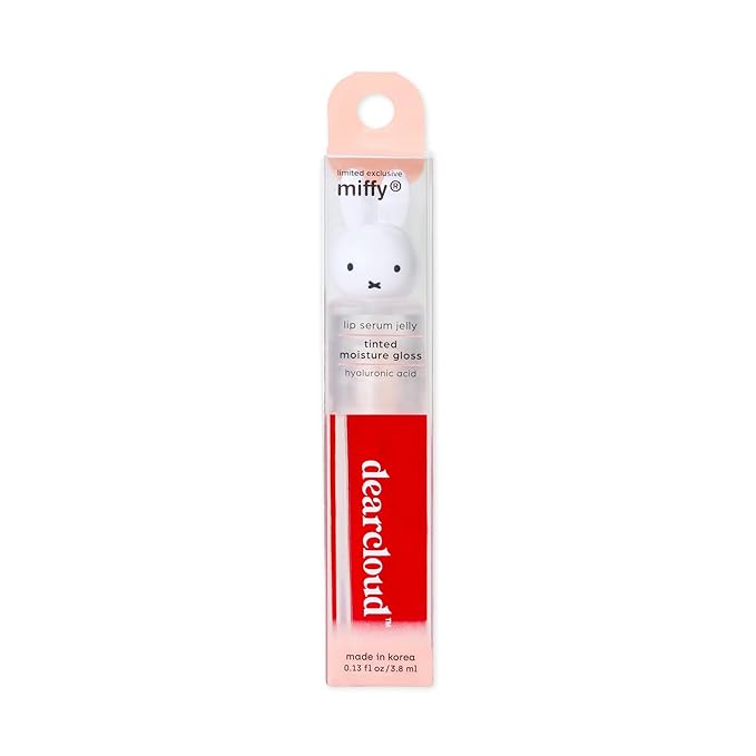 dearcloud Miffy Lip Serum Jelly - Dear Bun Tinted Gloss for Hydration & Shine (Dear Bun)