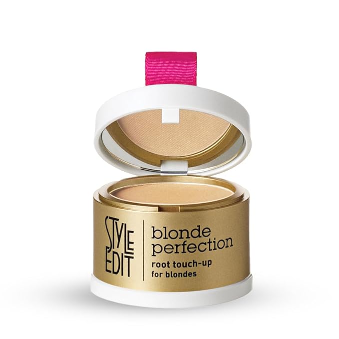 Root Touch Up Powder for Medium Blonde Hair by Style Edit | Temporary Color for Dark Roots, Highlights, Grays, Thinning Hair and Hairline - 2 Pack