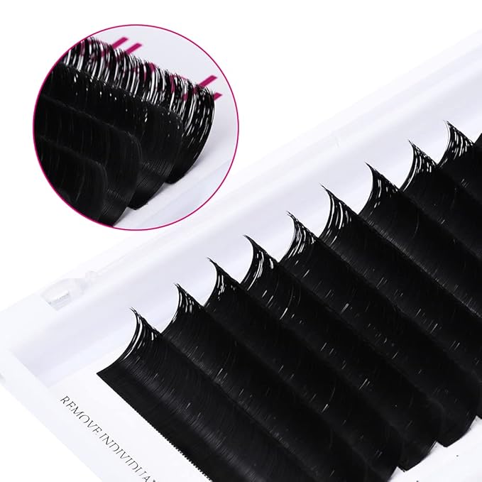 Volume Lash Extensions 3D~10D Easy Fan Lashes 0.05 0.07mm Eyelash Volume Extensions C D DD Curl Self Fanning Eyelash Extensions 8-20mm by FADLASH (0.05-C, 10mm)