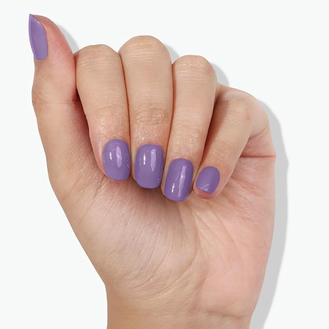 LONDONTOWN UV/LED Gel Nail Polish - Long Lasting, Chip Resistant High Shine Color - Glossy Lavender Purple, Road Trip, 12ml/.40fl oz