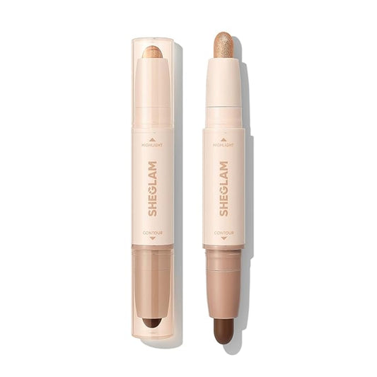 SHEGLAM 2-in-1 Contour & Highlight Stick Cream Waterproof Contour Stick-Camel Suede