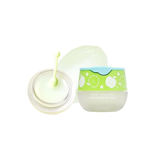 LOOK AT ME Apple+Collagen Hydrating Lip Balm, Long-Lasting Moisture, Natural Ingredients, Korean Skin Care, Nourishing & Plumping Lip Treatment for Dry Lips, Gift for Women (0.2 fl oz)