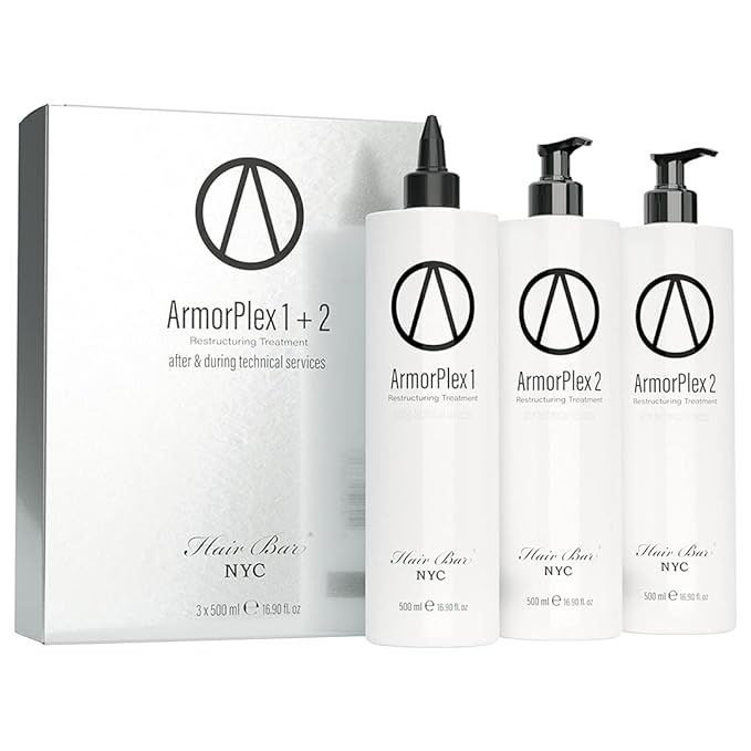 Armor Plex Restructuring Treatment Kit (Set of 3) - Instantly Protect and Repair Hair From Bleaching, Coloring, Perm and Relaxer Application (For All Hair Types) Made in Italy - 16.9oz / 500ml…