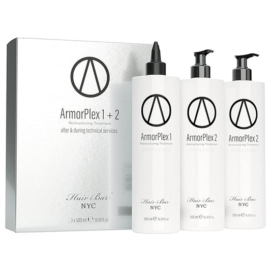 Armor Plex Restructuring Treatment Kit (Set of 3) - Instantly Protect and Repair Hair From Bleaching, Coloring, Perm and Relaxer Application (For All Hair Types) Made in Italy - 16.9oz / 500ml…
