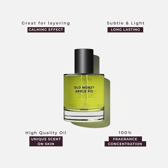 Eternal perfume oils - Old Money Apple Pie - Inspired by Kilian Angels' Share | Long Lasting Perfume Oil for Women – 50ml with Bonus 30ml (Pack of 2)