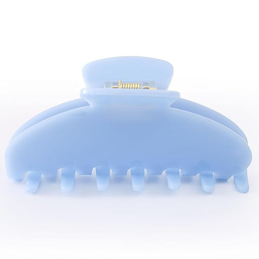 Big Hair Claw Clips for Thick Hair, Nonslip Large Blue Hair Clips Acetate, Celluloid Butterfly Jaw Clips, Strong Hold for Women