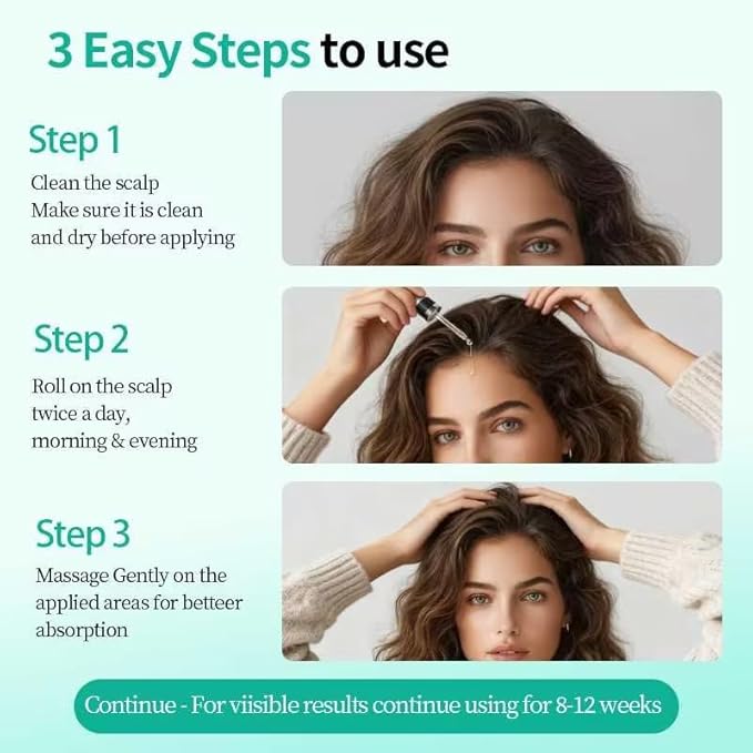 BEKSF Rosemary Hair Oil, a lightweight rosemary essential oil spray, suitable for all scalps and hair, free of parabens and sulfate surfactants, 15ml. (1, 10.5ml)