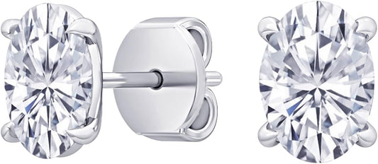 Houston Diamond District 1 to 10 Carat IGI Certified LAB GROWN Diamond Stud Earrings for women 4 Prong Push Back (E/F Color VS2/SI1 CLARITY)