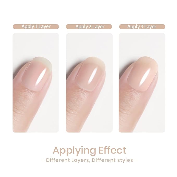 RARJSM Apricot Nude Gel Nail Polish,Neutral Sheer Cream Nude GelPolish LED UV Curing Requires Soak Off Clear Pink Jelly French Manicure Nail Gel Polish 1pcs Single Bottle 15ml for Home Salon DIY
