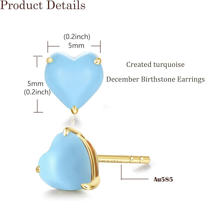 FANCIME 14k Solid Yellow Gold Stud Earrings Gemstone Prong Cluster Stud Earrings Fine Jewelry Gifts for Her Mom Women Wife