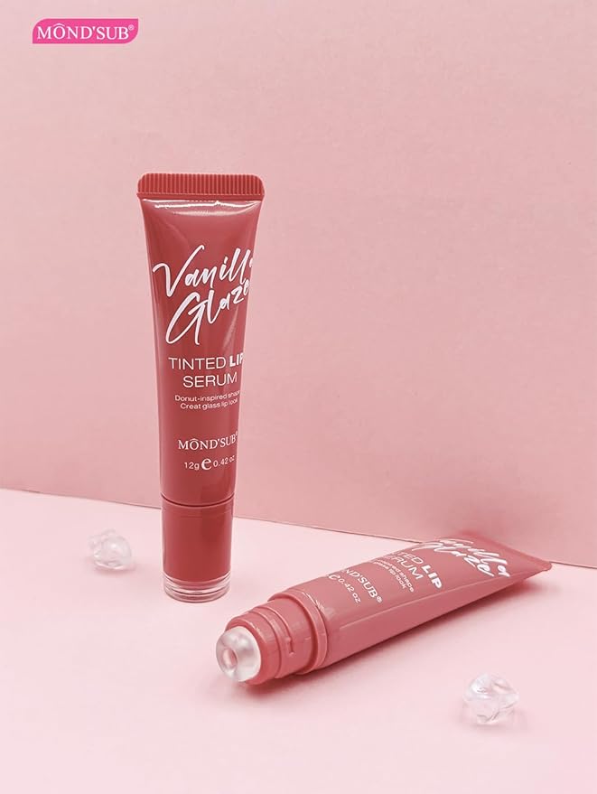 MOND'SUB Vanilla Glaze Tinted Lip Serum: Tinted Lip Balm & Lip Gloss for Women, Lip Oil-Infused Lip Balm Remedy