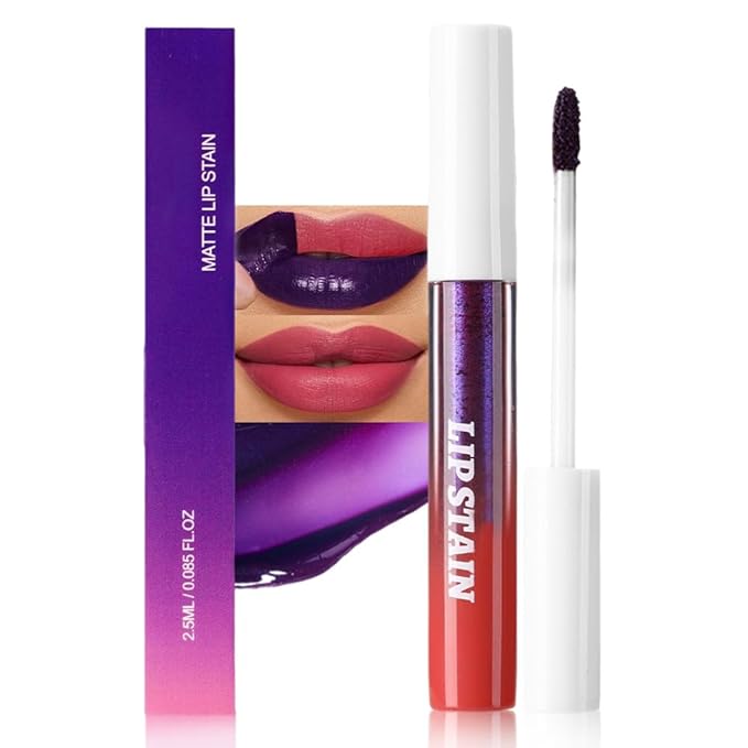 evpct Red Peel Off Lip Stain Tints, Red Liquid Lipstick Lip Stain Long Lasting Waterproof for Women, Non-stick Cup Lipstick Peel Off Highly Pigmented Not Faded Smudge-proof Easy to Apply, 03#