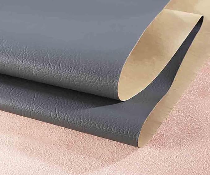 Leather Repair Patch,Self Adhesive Leather Repair Tape for Damaged Leather Furniture, Sofa Seating,Car Seats (Gray,19x4 inch)