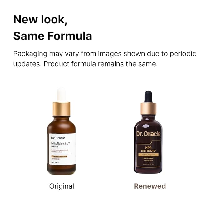 DR. ORACLE Retino Tightening Ampoule – Anti-Aging Retinol Serum for Wrinkles & Fine Lines, Retinoid (HPR), Facial Serum for Sensitive Skin, Spot Care, Korean Skincare, Dermatologist Tested, 1.01 fl.oz