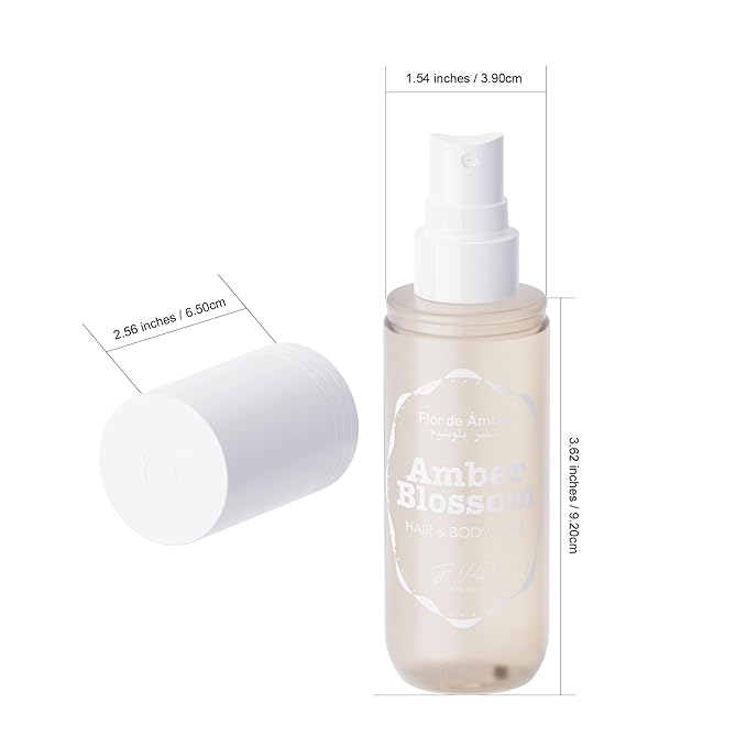 JA VEIR Body & Hair Fragrance Mist Original Perfumed Vanilla Spray for Women (Amber Blossom)