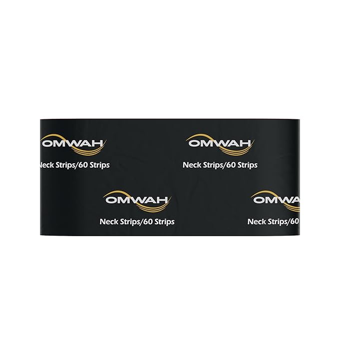 OMWAH Professional Neck Strips (1 Carton- 720 Pieces) - 12 Packs With 60 Per Pack for Hair Cutting, Barber and Salon Use