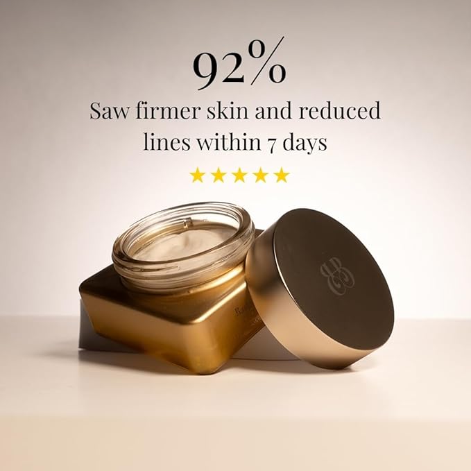 Luxury Anti Aging Face Cream – Hydrating Night Face Cream for Even Skin Tone, Reduce Dark Spots, Anti-Wrinkle Cream with Egyptian Barley, Ginseng, Sandalwood & Ceramides & Cell Renewal – 50 g