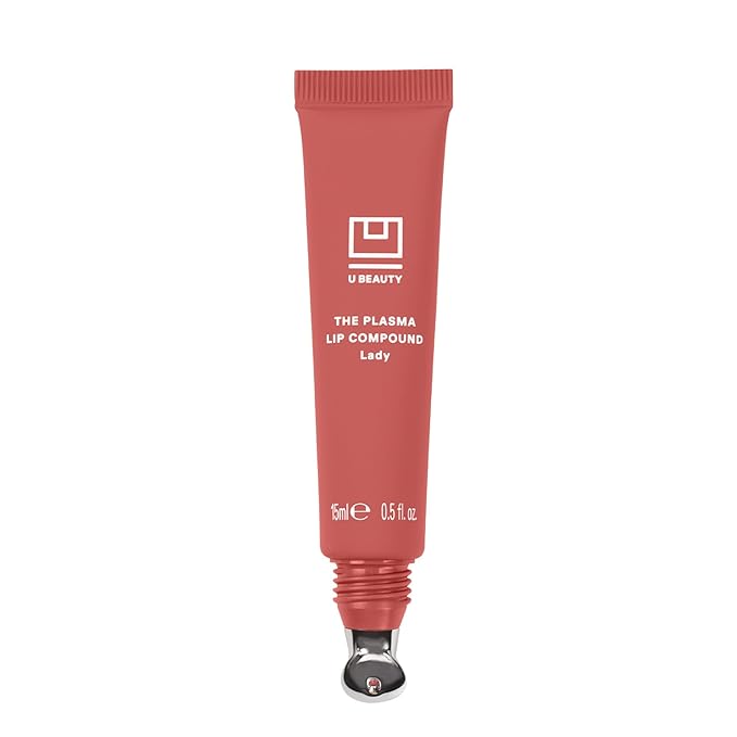 U Beauty The PLASMA Tinted Lip Compound - Anti-Aging & Anti-Wrinkle Lip Gloss, Hyaluronic Acid, Shea Butter & Peptides for Hydration & Plumping, Lady- 15 mL