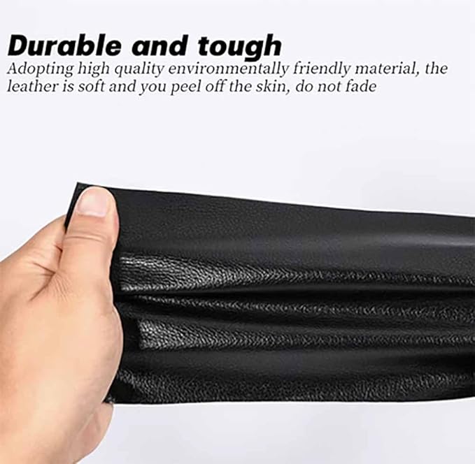 Leather Repair Patch,Self Adhesive Leather Repair Tape for Damaged Leather Furniture, Sofa Seating,Car Seats (Black,19x50 inch)
