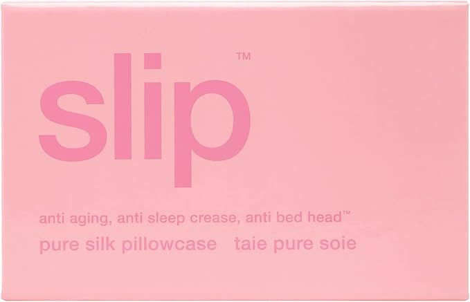 slip The Original Queen Pure Silk Pillow Case - 100% Pure 22 Momme Mulberry Silk - Queen Size Standard Pillow Case - Anti-Aging, Anti-BedHead, Anti-Sleep Crease, Candy (20" x 30")