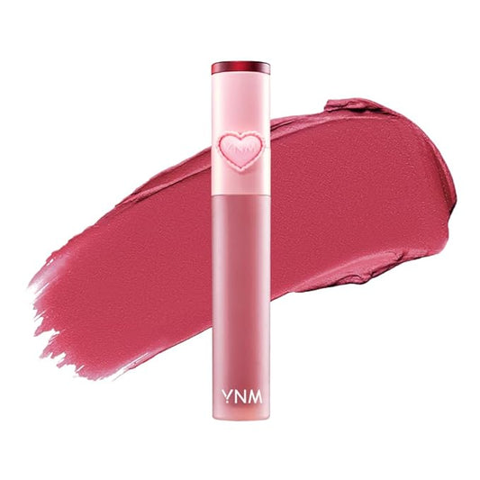 YNM Matte Veil Tint, Soft-Blur Finish, Silicone Lip Brush, K-Beauty, Matte, Moisturizing, Smudge-Proof, Long-Lasting Korean Lip Tint, 0.09 oz (Mauve Veil)