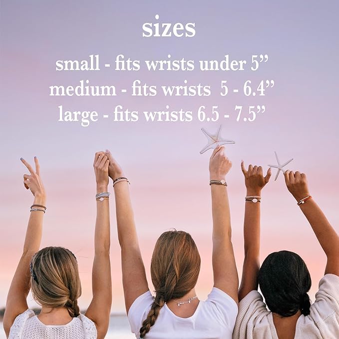 K'lani Hair Tie Bracelets for Women - Elastic Hair Bands That Double as Stylish Jewelry - Aloha - Medium