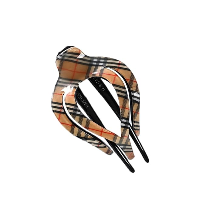 SPEVERT 3.5" Big Heart-Shaped Claw Clips for Women Stylish Curved Duckbill Hair Clips Non-Slip for Secure Alligator Clips (Deep Khaki)