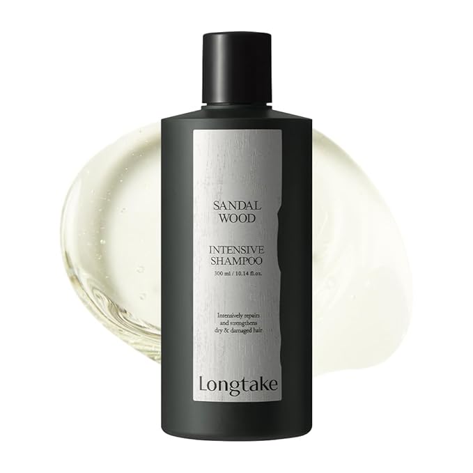 LONGTAKE Sandalwood Intensive Hair Perfume Clarifying Shampoo 10.1 Fl Oz, 300MLㅣVolumizingㅣAnti-frizzㅣImproves softnessㅣFor All Types
