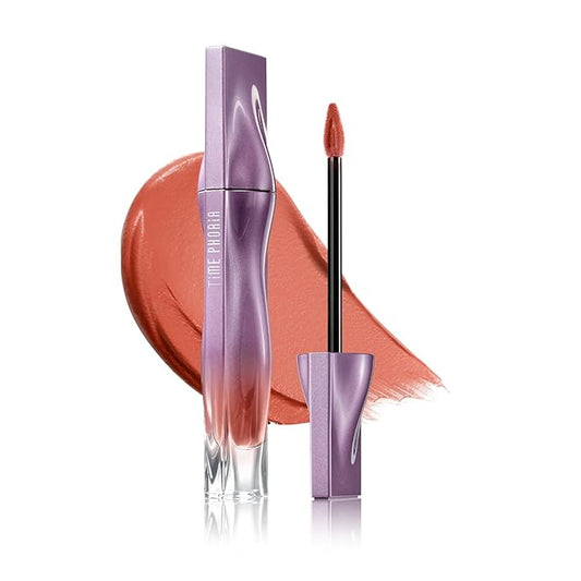 NEBULA VELVET LIP CREAM-Long Lasting Lip Stain, Waterproof and Transferproof Lip Tint, Matte Finish, Smooth Out Lip Lines, Lightweight & High Coverage, Stocking Stuffers (10 COSMIC CORAL)