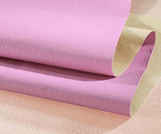 Leather Repair Patch,Self Adhesive Leather Repair Tape for Damaged Leather Furniture, Sofa Seating,Car Seats (Pink,19x50 inch)