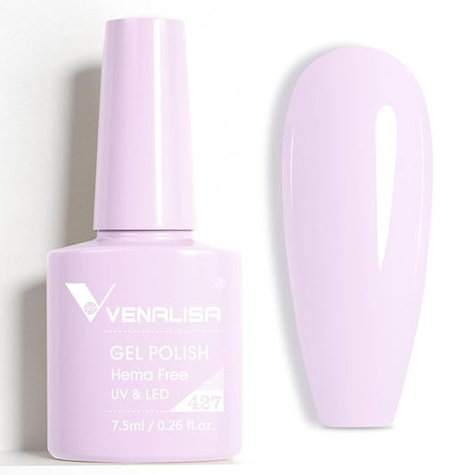 VENALISA Purple Gel Nail Polish, 1 Pcs Light Purple Gel Polish Soak Off DIY at Home Manicure Salon Nail Art For Girls Women