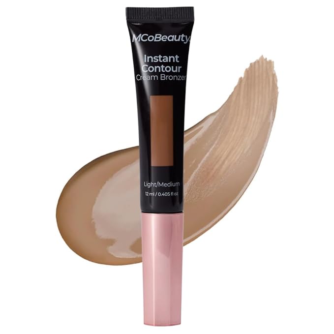 MCoBeauty Instant Contour Cream Bronzer Light to Medium Shade Cream Contour Stick with In-Built Cushion Applicator Concealers & Neutralizing Makeup