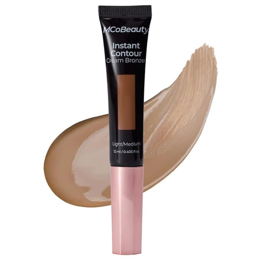 MCoBeauty Instant Contour Cream Bronzer Light to Medium Shade Cream Contour Stick with In-Built Cushion Applicator Concealers & Neutralizing Makeup
