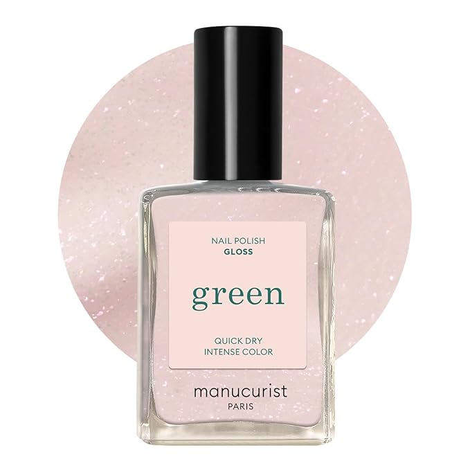Manucurist Green Nail Polish - Gloss (Iridescent White) - Classic - Professional Manicure Effect Polish - Nail Polish - 15ml