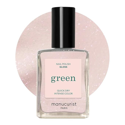 Manucurist Green Nail Polish - Gloss (Iridescent White) - Classic - Professional Manicure Effect Polish - Nail Polish - 15ml