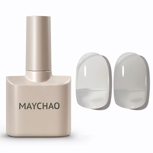 MAYCHAO Jelly Grey Gel Nail Polish 1Pc Nail Polish 15ML Soak Off UV LED Nail Gel Polish Nail Art Starter Manicure Salon DIY at Home, 0.5 OZ