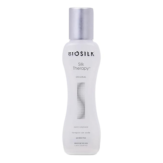 BioSilk Silk Therapy Original, Reconstructing Treatment For Adding Shine & Helping Mend Split Ends, Sulfate, Paraben, & Cruelty-Free, 2.26 Oz