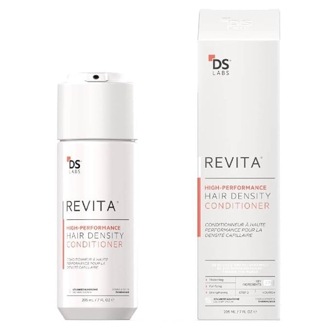 DS Labs Revita Conditioner, 205 mL – Scalp Refreshing Hydration for Fuller Looking, Weightless Hydration, Caffeine, Turmeric, Sulfate & Silicone Free, Color Safe, For Men & Women | High-Performance, Strengthening, Thickening, Volumizing, Fuller