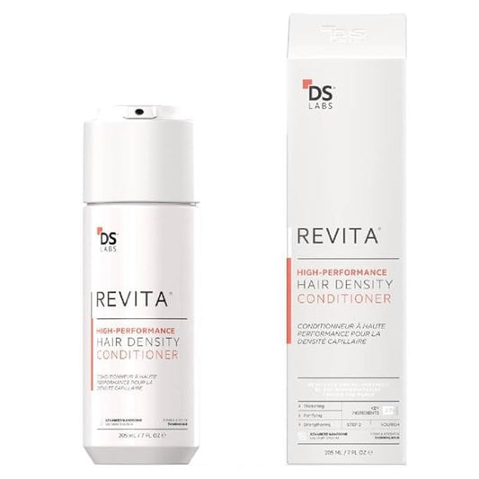 DS Labs Revita Conditioner, 205 mL – Scalp Refreshing Hydration for Fuller Looking, Weightless Hydration, Caffeine, Turmeric, Sulfate & Silicone Free, Color Safe, For Men & Women | High-Performance, Strengthening, Thickening, Volumizing, Fuller