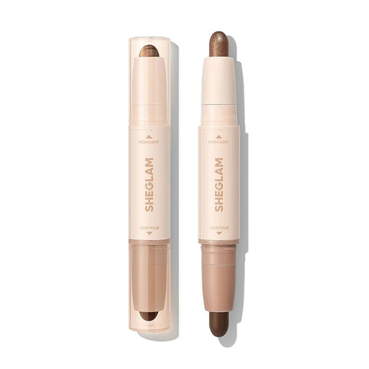 SHEGLAM 2-in-1 Contour & Highlight Stick Cream Waterproof Contour Stick-Cedar
