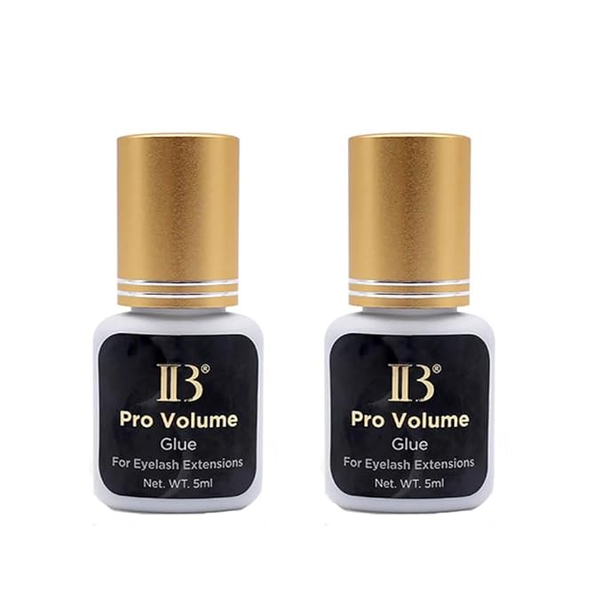 IB Beauty Pro Volume Glue for Eyelash Extensions 1s Fast Drying IB Gold Cap False Eyelash Glue Professional Adhesive Makeup Tools Professional Salon Use 5ml by Lava