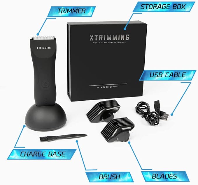 geegvv Body Hair Trimmer for Men, Body Shavers for Men, Mens Body Shaver, Mens Body Trimmer, Body and Balls Shaver, Personal Groomer for Men, Mens Shavers for Private Area