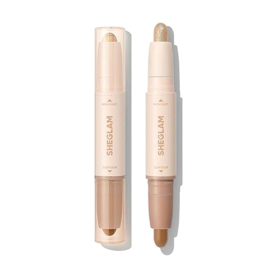 SHEGLAM 2-in-1 Contour & Highlight Stick Cream Waterproof Contour Stick-Warm Honey